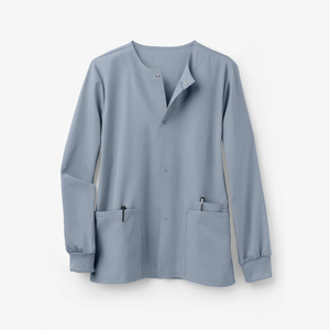 Blouse de laboratoire légère à col rond de haute qualité pour femmes, à manches longues, respirante et confortable, pour usage hospitalier - Vente en gros OEM - Product Image 2