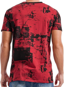 Camiseta de algodón grueso con corte personalizado, estilo vintage, lavada, para hombre, con estampado digital de camuflaje real, camiseta de camuflaje personalizada para hombre - Product Image 2