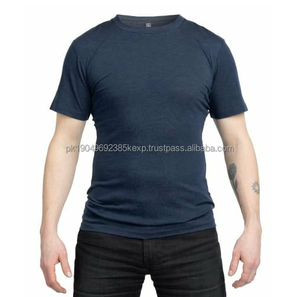 T-shirts vierges en coton 100% de haute qualité, blancs et noirs, avec logo brodé ou imprimé, pour hommes, personnalisables, en gros - Product Image 6