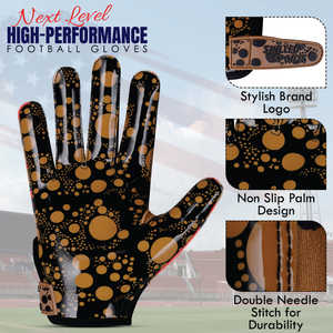 Guantes de Fútbol Americano Rojos y Negros Estilo Raptor Antideslizantes Transpirables de Secado Rápido Ligeros Suaves Unisex para Todas las Estaciones - Product Image 5
