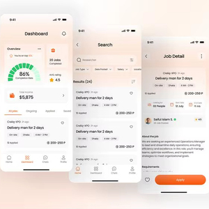 Desarrollo de Aplicaciones Móviles RoyalCraft para Búsqueda de Trabajo en Android e iOS con Carga de Currículum, Alertas de Trabajo, Perfil de Candidato y Panel de Control para Recruiters - Product Image 1