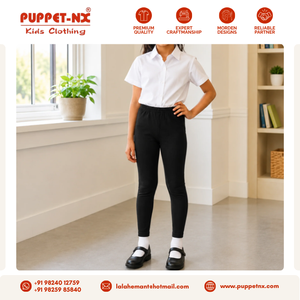 Collants noirs longs pour filles, uniforme scolaire, taille élastique, vente en gros, fournisseur en gros de collants scolaires - Product Image 4