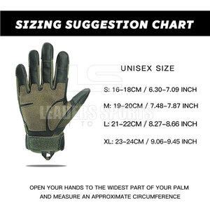 ถุงมือเพนท์บอลหนังน้ำหนักเบา ผ้าระบายอากาศได้ดี ฝ่ามือทนทาน กันลื่น สายรัดข้อมือปรับได้ สำหรับการใช้งานกลางแจ้งเชิงยุทธวิธี - Product Image 6