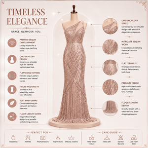 Luxury Modern One Shoulder Hand Beaded Embroidery Evening Gown Women Designer Mermaid Formal Prom Wedding Reception Cocktail - Product Image 5