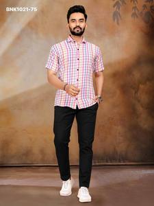 Nueva Tendencia de Moda Elegante, Camisa de Algodón para Parejas y Túnica para Mujer con Tejido de Burbujas, Compra en Línea en India - Product Image 6