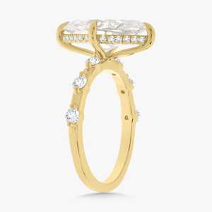 3Ct <b>Diamond</b> Engagement <b>Ring</b> Marquise Lab Grown 14k Solid Gold Minimalist Wedding Modern Luxury Fine Jewelry Bulk Factory Price - Product Image 3