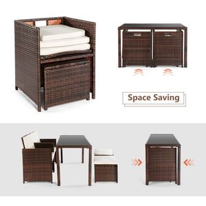 Set di Tavolo e Sedie da Esterno per Arredamento da Giardino - Product Image 6