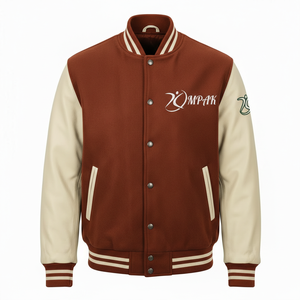 Vêtements en gros de style américain professionnels, manches en cuir, boutons, unisexe, style américain - Product Image 1