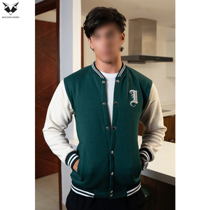 Custom Contrast Color Customized Logo Print Highest Quality Street Wear Varsity Jackets Latest Style Wool Winter Bomber Jacket - Product Image 5