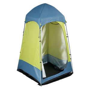 Tenda Doccia Portatile da Campeggio 1 Stanza con Picchetti, Corde e Borsa per il Trasporto, Pali in Acciaio, Doppio Strato in Tessuto Oxford 200D - Product Image 1