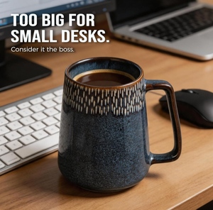 Tasse à thé en céramique moderne, design élégant, pour café chaud, thé et lait, disponible au meilleur prix. - Product Image 4