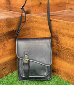 แฟชั่นการออกแบบที่หรูหราสูงหนังวัวผู้ชายไหล่Crossbodyสบายๆกระเป๋าชาย - Product Image 2