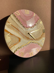 Luxury Resin Epoxy Wall Clock Handmade River Design Modern Decorative Clock for Home Office Living <b>Room</b> - Product Image 6