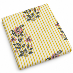 Tissu en voile de coton peigné imprimé à la main Pinksa Fashion, motif floral léger 60S60S 90 GSM, largeur 43/44 pouces - Product Image 4