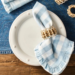 Porte-serviettes rustique artisanal en rotin pour salle à manger de style farmhouse côtier, anneaux de serviette en rotin tressé style bohème - Product Image 4