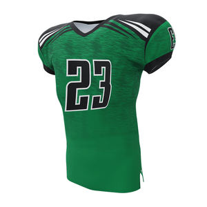 LESAM SPORTS Sportswear American Football Training Jersey Green Color V Neck Polyester Fabric Quick Dry Breathable - Product Image 3