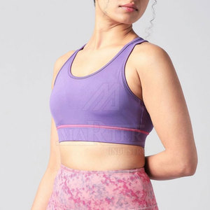 Soutien-gorge de sport professionnel léger et respirant avec bretelles croisées, logo frontal, matière douce et extensible, maintien léger pour la gym et la danse - Product Image 6