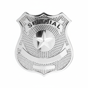 Badges métalliques de sécurité personnalisés en gros |   Épingles à cadre en émail souple/dur plaqué or pour uniforme - Product Image 2