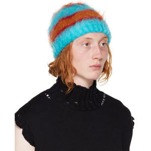 Custom Embroidered Logo <b>Winter</b> Beanie <b>Hats</b> for <b>Men</b> Women Ribbed Cable Merino Acrylic Cotton Knit Cashmere Headwear Designer Logo - Product Image 4