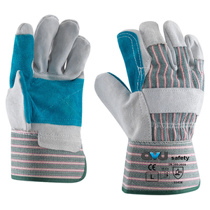 Indian Supplier Split Leather Rigger Gloves for Industrial Workers Construction Rigging Warehouse Logistics and Heavy Duty Work - Product Image 2