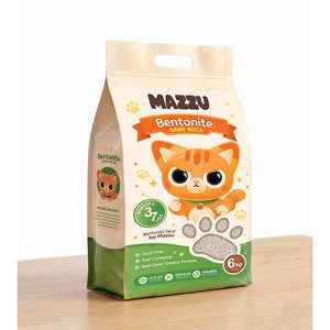 Arena para gatos de bentonita 6 kg, sin polvo, aglomeración rápida, control de olores seguro para gatos, segura para el medio ambiente, materiales no tóxicos, confort para el gato - Product Image 1