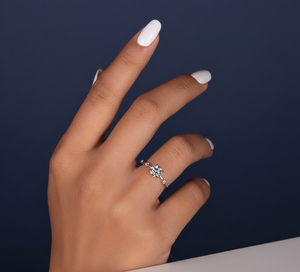 Anillo de Compromiso con Diamante Cultivado en Laboratorio de 1.13CT, Corte Redondo, VVS2, Certificado IGI, Oro Rosa, Joyería Personalizada al por Mayor - Product Image 4