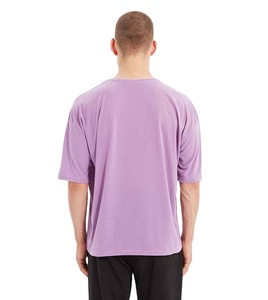 เสื้อยืดคอกลมทรงหลวม แขนสั้น ลายมัดย้อม สีม่วงลาเวนเดอร์ ผ้าฝ้าย ระบายอากาศได้ดี น้ำหนัก 320 กรัม สำหรับผู้ชาย - Product Image 3