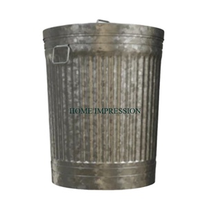 ถังขยะชุบสังกะสีขนาดใหญ่สำหรับใช้ในบ้านโรงแรมถังขยะสำหรับทำความสะอาดเครื่องครัว - Product Image 1