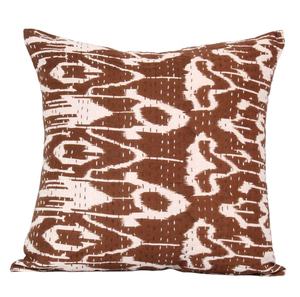 Housse de coussin Kantha en coton indien traditionnel cousu à la main fermeture à glissière matelassée pour une utilisation de canapé décoratif pour la maison en plein air - Product Image 1