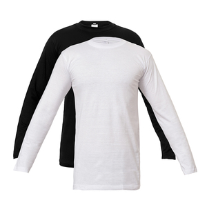 เสื้อสเวตเชิ้ตแขนยาวคอกลมสีดำสำหรับผู้ชาย ผ้าฝ้าย 100% ทรงปกติ ผ้าถักเนื้อแน่น สวมใส่สบายๆ สำหรับฤดูใบไม้ร่วง - Product Image 5