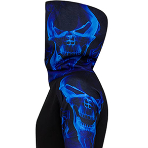 Sweat-shirt à capuche noir surdimensionné imprimé par sublimation, personnalisé, mode homme, taille XXXXL - Product Image 6