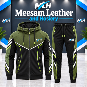 Conjunto Deportivo con Capucha para Hombre, Estampado por Sublimación, Camuflaje Verde, Corte Regular, Sudadera y Pantalones Casuales para Otoño - Product Image 2