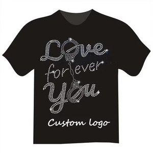 T-shirt 2026 100% Coton avec Strass pour Homme – T-shirt Décontracté de Luxe de Haute Qualité avec Transfert de Strass - Product Image 3