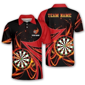Custom Team Logo And Numbers sublimation Men's <b>dart</b> jersey club Team Wear <b>dart</b> jersey Polo Shirts for sale - Product Image 4