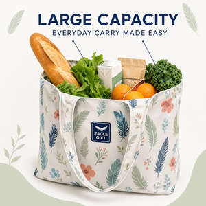 Custom Eco Friendly <b>Extra</b> <b>Large</b> Foldable Shopping <b>Bag</b> Reusable Polyester Letter Pattern Hand Length Handle Grocery Tote Portable - Product Image 1