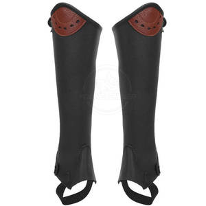 Cuissardes d'équitation demi-cuir respirantes de couleur unie pour usage extérieur, fabriquées au Pakistan – Meilleures ventes - Product Image 1