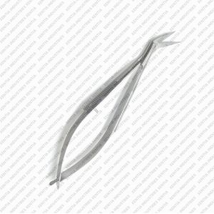 Ciseaux ophtalmiques Castroviejo professionnels à angle de 4,75 pouces, à ressort, en acier inoxydable, pour microchirurgie - Product Image 4