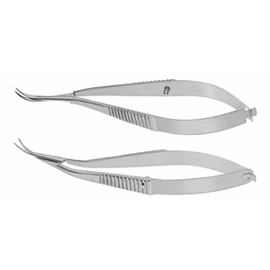 Microtijeras Tubingen, Instrumento Quirúrgico Oftálmico de Precisión, Tijeras de Cirugía Ocular de Acero Inoxidable, Certificación CE ISO - Product Image 6