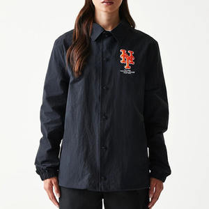 Veste d'entraînement personnalisée en polyester avec logo brodé en chenille, col montant, logo frontal pour l'entraînement des équipes, vestes d'échauffement - Product Image 1