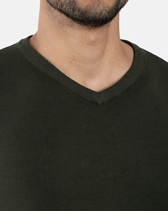 Stylish Men Knitted Sweater 100% Cotton Warm Breathable Quick Dry Anti-Wrinkle Durable Comfortable Daily Winter Pullover - Product Image 6
