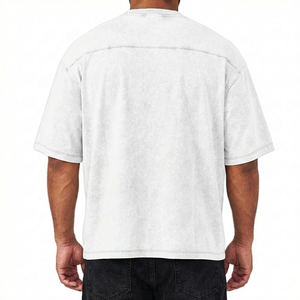 Camiseta Holgada con Diseño de Logotipo Personalizado, Lavado Ácido, Material de Alta Calidad, Precio Económico, Camiseta Oversize de Algodón con Lavado Ácido - Product Image 5