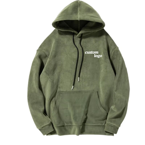 Sudadera con Capucha para Hombre, Informal, de Otoño, de Algodón y Felpa, con Cordón Ajustable, Manga Larga, con Logotipo de Marca Personalizado en la Parte Delantera y Bolsillo - Product Image 1