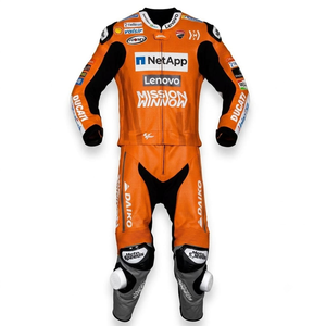 Traje de Carreras de Motociclismo de Una Pieza Andrea Dovizioso MotoCP Rucati, Traje Profesional con Armadura de Nivel 2 CE - Product Image 1