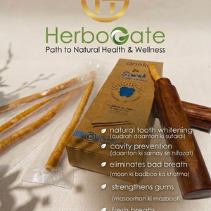 Premium Natural Organic Miswak Dental Stick Pack of Five Herbal Oral Care Sticks with Wooden Holder Miswak For <b>Tooth</b> Whitening - Product Image 6