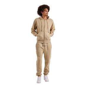 Conjunto Deportivo para Hombre con Cierre, 100% Algodón, Tela de Felpa de Alta Calidad, con Bolsillos Tipo Canguro, Traje Deportivo Liso para Hombre - Product Image 1