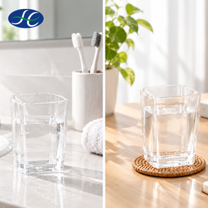 <b>Bathroom</b> acrylic accessory <b>set</b> <b>soap</b> <b>dispenser</b> dish clear twist tumbler - Product Image 2