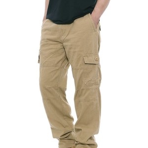 Pantalones Cargo Marrones para Hombre, Cintura Media, Cierre con Cordón, Múltiples Bolsillos, Transpirables, de Secado Rápido, Estilo Workwear, Peso Medio, para Invierno - Product Image 5