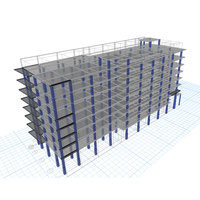 Desain ahli gaya Modern Model 3D kejelasan 3D simulasi struktural untuk Model skala arsitektur Apartemen Vila plastik