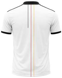 Camiseta Deportiva Personalizada de Poliéster y Elastano Blanca para Hombre, de Secado Rápido, Manga Corta, para Entrenamiento Atlético, Gimnasio, Transpirable, con Estampado Personalizado - Product Image 2