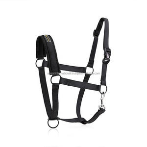 High Quality Horse <b>Nylon</b> Halter with Soft Mesh Padding and Iron <b>Hook</b> Plastic <b>Hook</b> Adjustable - Product Image 2